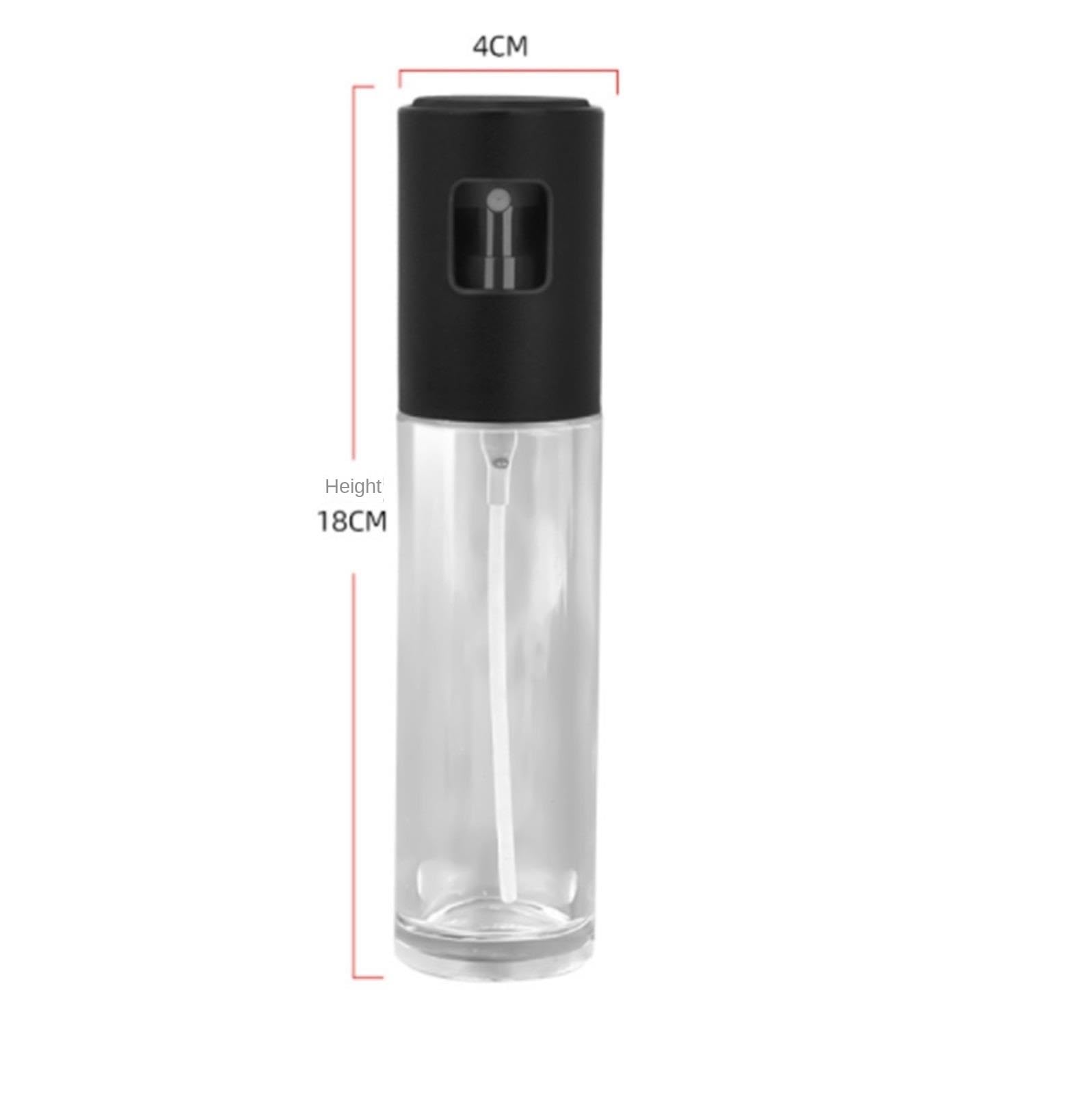 Ölsprüher Für Speiseöl Haushaltsglaspresse Typ Olivenöl Sprühflasche For Luftfritteuse Braten Grillen Grillen Küche(Black)