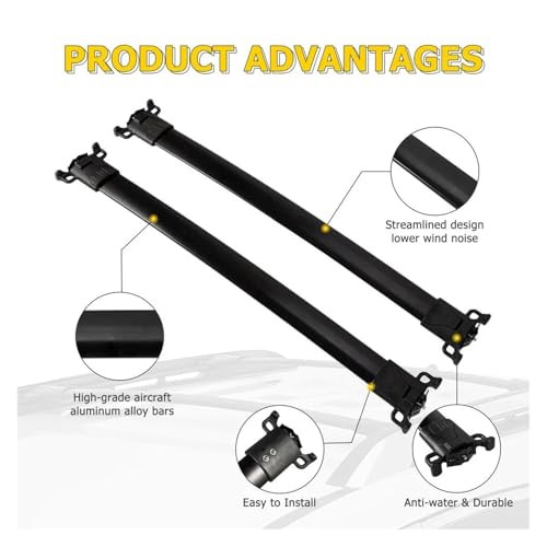 Barras de techo GMC Terrain 2010-2017 portaequipajes aluminio 60kg 3