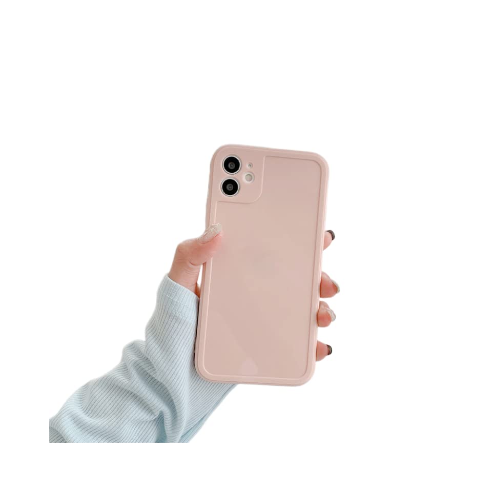 Coque iPhone 12 souple silicone anti-rayures rose protection fine PASUTO 6,1"
