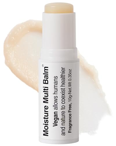 Pleuvoir Korean Moisture Multi Balm Fragrance-Free - Lip and Dry Area Care with Sunflower Seed Oil Shea Butter Alpha-Bisabolol Adenosine - Vegan Plant-Based K-Beauty 0.35oz
