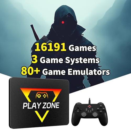 Image of Playzone-BTB Game Console with HDD & 16191 Built-in Games, Emulator Console with 80+ Emulators & SSD for PC