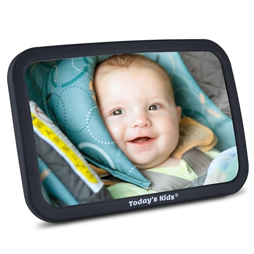Baby Car Mirror for Back Seat Rear Facing - 360-Degree Adjustable...