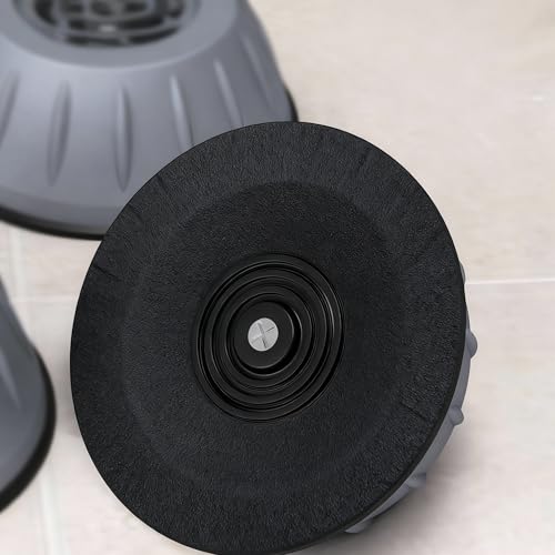 4 stück Schwingungsdämpfer Waschmaschine 9cm Universal Waschmaschine Fußpolster Verstellbare Höhe Verstellbare Vibrationsdämpfer für Wäschetrockner Kühlschrank Tisch