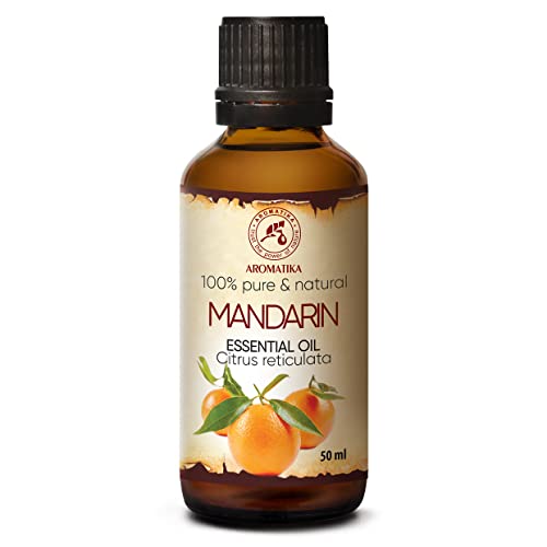 Huile Essentielle Mandarine 50ml - Citrus Reticulata - Italy - Huile de Mandarine 100% Pure et Naturelle - Idéale pour Aromathérapie - Bain Aromatique -...
