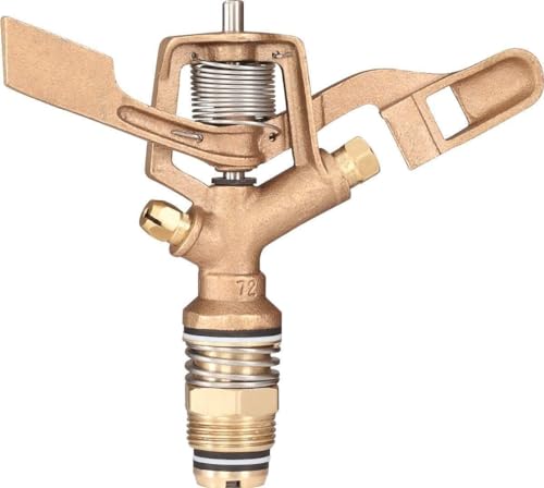 Image of Fieldstar Impulse Brass Heavy Sprinkler with 4 Wheel Stand.
