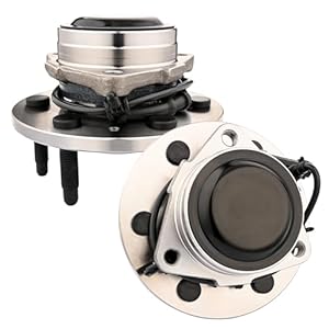 JLEO 2WD 515054(Pair) Front Wheel Hub and Bearing Assembly Fits for Chevy Tahoe Silverado 1500 Suburban Avalanche Express, for GMC Yukon XL 1500 Sierra Savana, for Cadillac Escalade 2002-2006