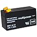 Produktbild Multipower Bleiakku MP1.2-12 12,0Volt 1.200mAh mit 4,8mm Steckanschlüssen