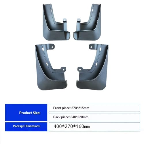 Guardabarros para coche Tesla X 2023, protector contra salpicaduras para neumático coche 5