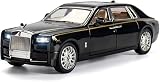 Rolls Royce Toy Car for Kids (Black) – 1:36 Scale Diecast Metal SUV with Pull Back Action | Two Side Openable Doors | Light & Sound Effects | Model Car Toy for Boys & Girls 3+ Years, Rolls Royce Black
