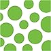 Creative Converting Celebrations 16 Count Chevron and Polka Dots Beverage Napkins, Fresh Lime