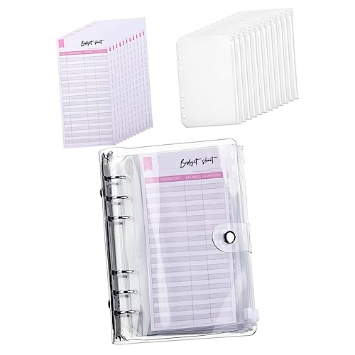 TOGEVAL 1set Portable Budget Sheets Daily Planners Budget Organizer Notepad and Zipper Pockets for at