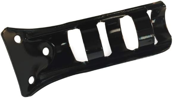 1.25 Inch Gloss Black Stamped Steel Bracket with Hardware