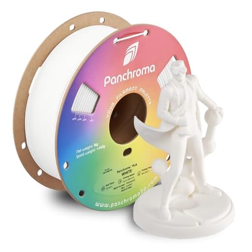 Panchroma PLA White 3D Printer Filament, 1.75mm, 1kg Spool, Easy to Print, High Speed Printing, Tangle Free, AMS Compatible, Perfect for Toys, Decor, Miniatures, Models & Cosplay