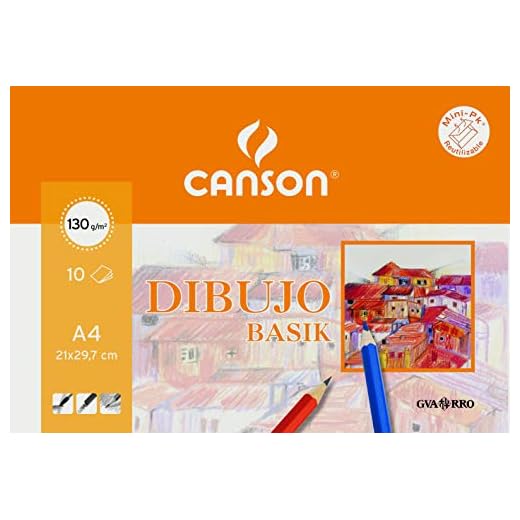 Guarro Canson 728091 - Pack de 10 hojas, A4, 130 gr