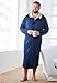 KingSize Men's Big & Tall Sherpa-Lined Robe - 3XL/4XL, Navy