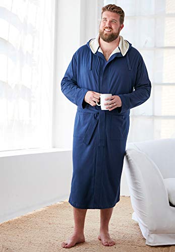 KingSize Men's Big & Tall Sherpa-Lined Robe2