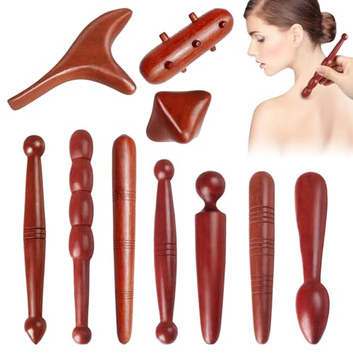 Brand Holz Massage-Set: 10 Stücke Kompaktes Reflexzonenmassage-Gerät, Vielseitiges Körpermassagegerät, Ideal für Heim, Reisen und Hotel (Natürliches Holz) Brand Holz Massage-Set: 10 Stücke Kompaktes Reflexzonenmassage-Gerät, Vielseitiges Körpermassagegerät, Ideal für Heim, Reisen und Hotel (Natürliches Holz)