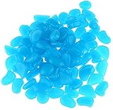 liaocx 100Pcs Luminous Stones Glow in The Dark Garden Pebbles Rocks for Home Outdoor Walkways Garden