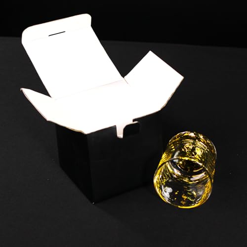 Image of Melbify Gold Opera Whiskey Glass Gift Set | 1 pcs Set | 300 ml | Ultra-Premium | Gold-Bottomed | Imported | Luxurious | Ideal for Wedding Gifts, Anniversary, VIP and Corporate Gifts