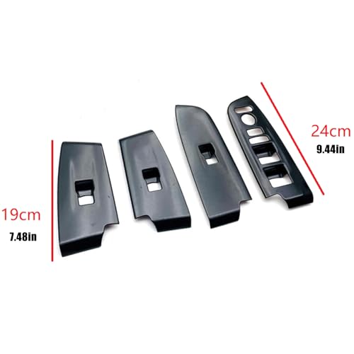 Garniture de panneau lève-vitre en ABS brillant avec surfaces texturées - 6