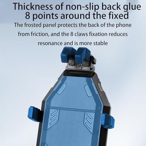 Support téléphone moto anti-vibration avec mini casque visière