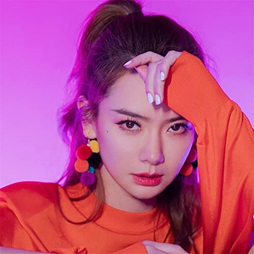 Boho Unique Elegant Colorful Fur Ball Dangle Drop Earrings Trendy Personalized Exaggeration Hypoallergenic Jewelry Gift2