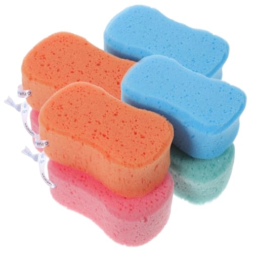 FOMIYES 8 piezas Esponjas de Baño para Adultos Forma Simple Esponja Corporal Suave para Limpieza y Masaje Colores Surtidos Color Aleatorio Color Aleatorio