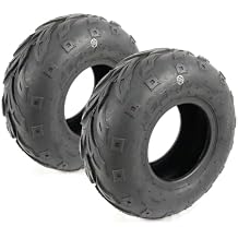 The ROP Shop 2-Pack - Tires 145/70-6, 4 Ply for Coleman Powersports KT196 Go Kart Front Tires