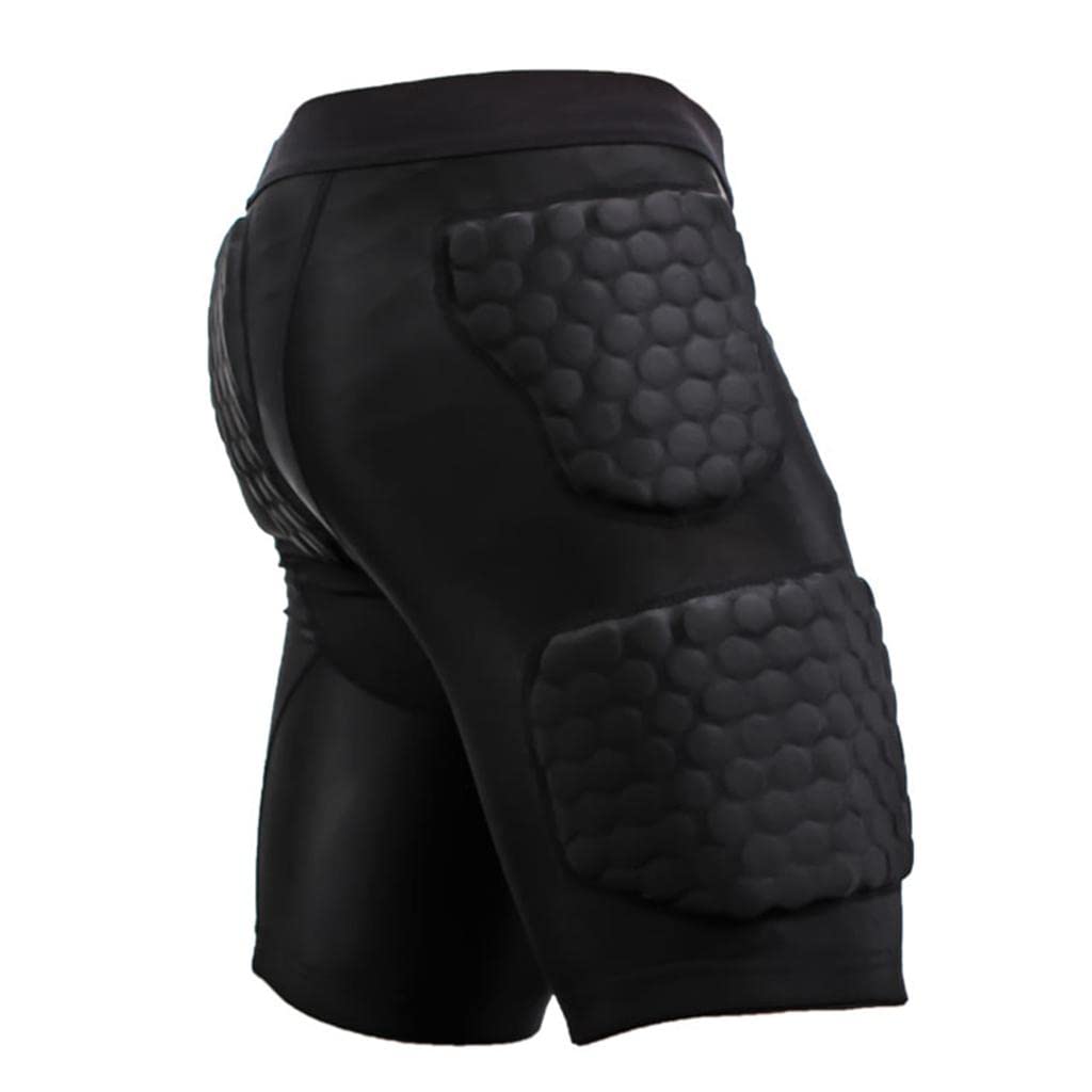 nivaa Anti-Crash Baseball Break Through Slider Padded Compression Shorts M Black-picture-16