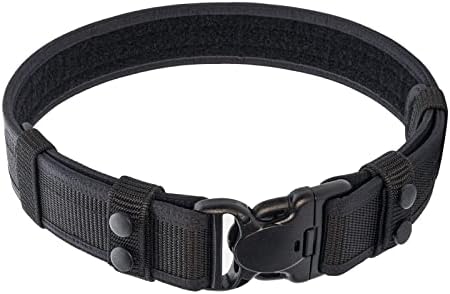 Dotacty Duty Belt for Police Law Enforcement Security Correctional Officer 2 inch Duty Belts Utility Nylon Belt EDC Patrol Work Tactical Gear Belt Men S