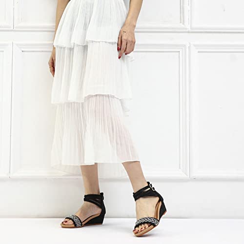 Sandals Women's Sandals Summer Sandals Slope Heel Casual Sandals Sandal(A,38)2