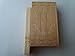 Magic puzzle book box wizard with secret compartment inside handmade wooden hidden storage box for jewelry secrets objects (Natural)