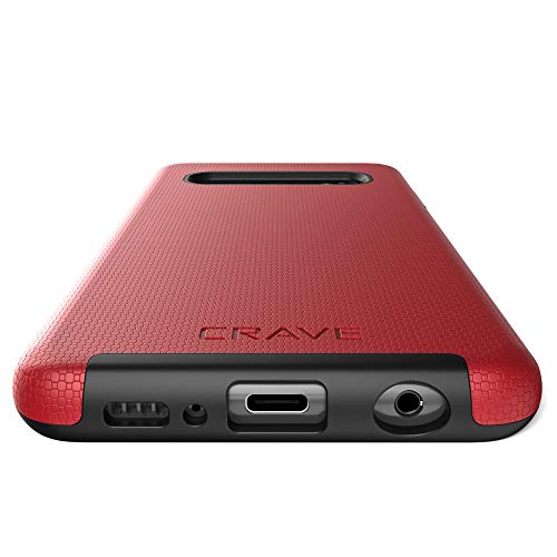 Crave Dual Guard Red Galaxy S10 Case - Shockproof, Dual Layer Protection For Samsung S10 #TOP4