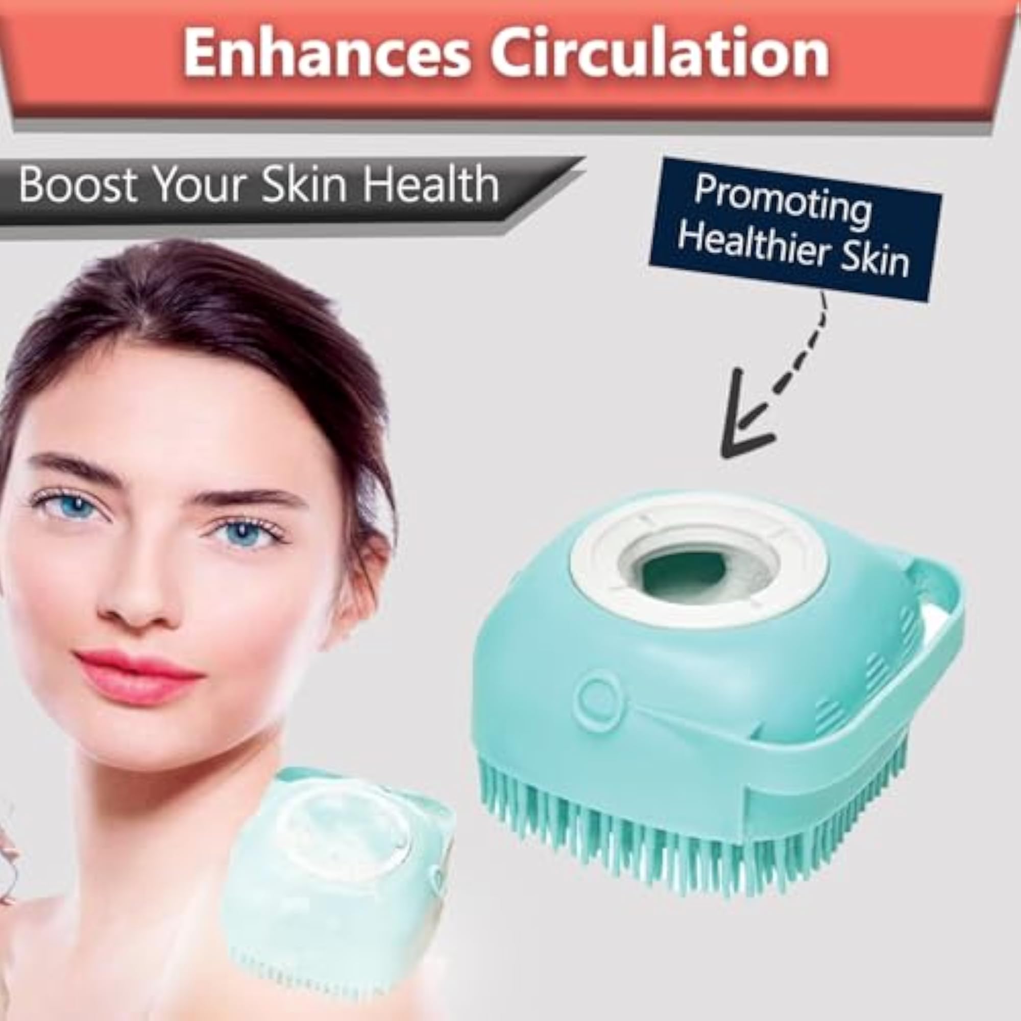 Scalp Massager with Shampoo Refill Facility, Gift for Self-Care