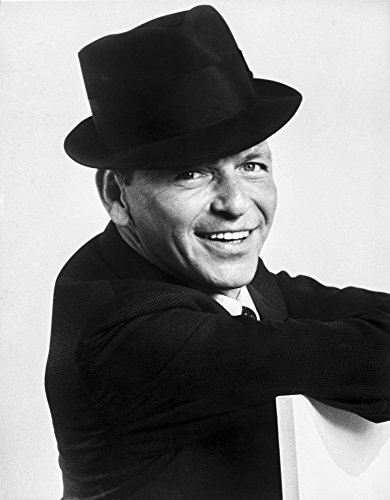 Frank Sinatra smiling in Suit with Black Hat Photo Print (8 x 10)