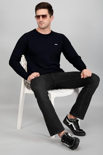 Image of GODFREY Round Neck Full Sleeve Woolen Sweater for Man Winter Wear - Regular Fit Pullover