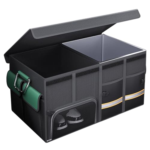 Boîte de rangement pliable de voiture avec compartiment aliments chauds et poignées