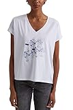 Standard edc by ESPRIT Damen 031CC1K301 T-Shirt, 100/WHITE, M