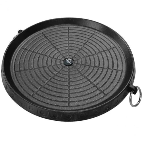 Poêle à gril coréenne antiadhésive ronde portable spéciale barbecue