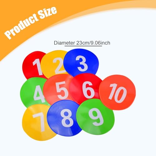 Flat Cones Spots Markers,Non Slip,Field Court Markers for Outdoor Classroom Football Coaching Gym Classes4