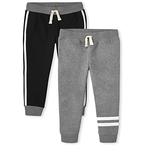 The Children's Place Boys' Active Fleece Jogger Pants,multipacks