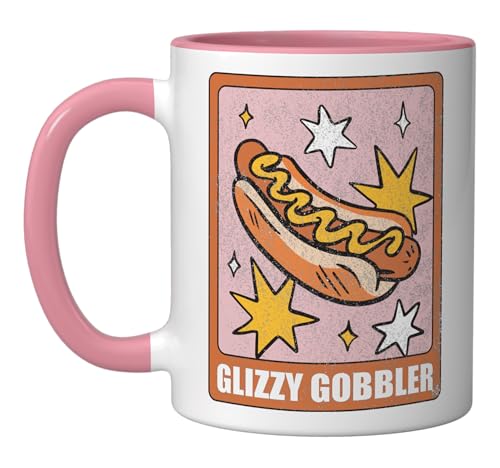 Taza de Cerámica Divertida Pink/White 11 oz miniatura 1