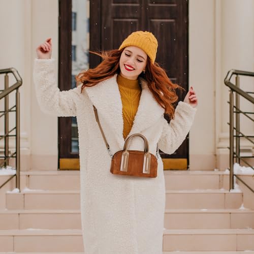 Image of Iswee Genuine Leather Purses for Women Shoulder Handbags Designer Hobo Crossbody Purse Top Handle Purse