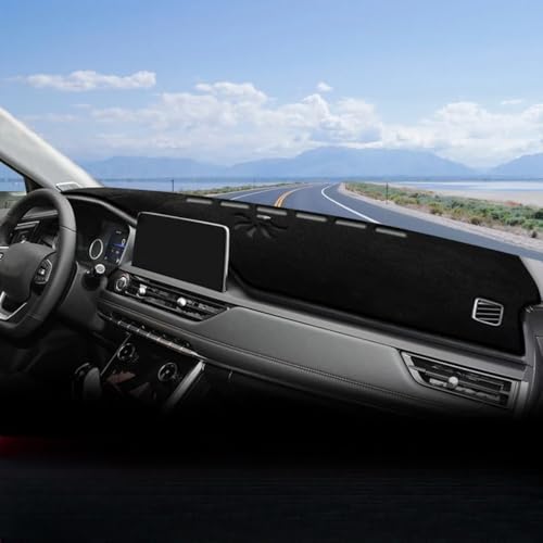 Guvsad Car Suede Dashboard mat Exquisite Sun-Protective Dashboard Decorative mat Protective Accessories ，for Chery Tiggo 8 Pro 2019 2020 2021 2022 2023 Tiggo8 Pro (Red)