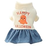 コスプレ 犬 猫 ハロウィン ペット用衣装 小型犬 中型犬 コスチューム 袖あり ポリエステル カバーオール 傷なめ防止 パピー服 雪遊び 冬用 (S,ホワイト)