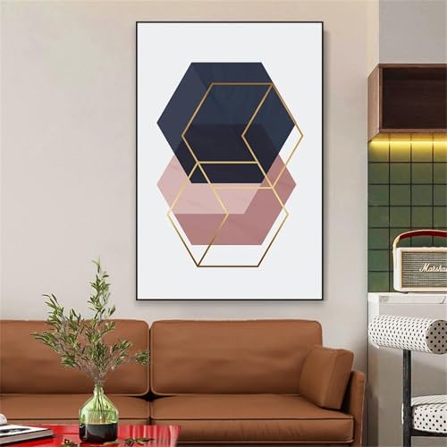 Peinture sur toile minimaliste pour habiller un mur vide salon - 4
