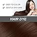 Nourishing Plant-Based Hair Color, Hair Dye Shampoo, 300ML Long-Lasting Plant Based Haircolor Shampoo, Suitable for All Types of Hair (Natural Black)