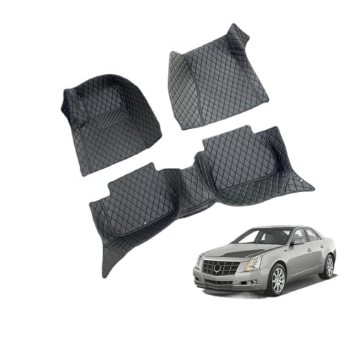 Tapis de sol intérieur automobile en cuir Cadillac CTS protection luxe toutes saisons