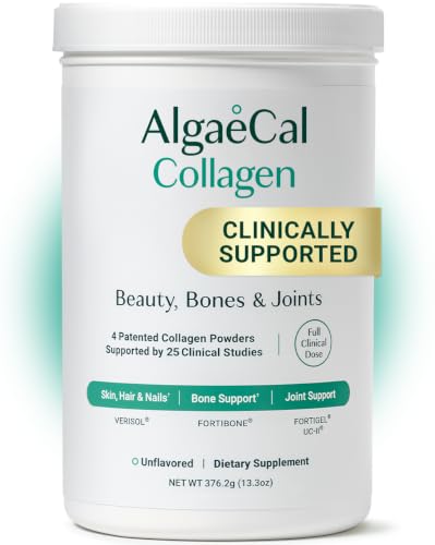 ALGAECAL Collagen Peptides Skin Joint Bone Benefits 30 Servings 1 Pack