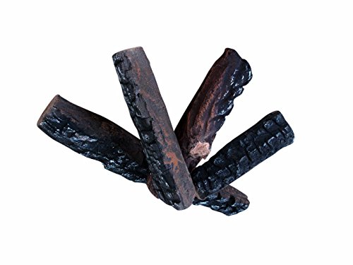 4 Small Pcs of Gas Fireplace Ceramic Logs. All Types of Indoor Gas Inserts Ventless & Vent Free Electric or Outdoor Fireplaces & Fire Pits. Realistic Clean Burning Accessories